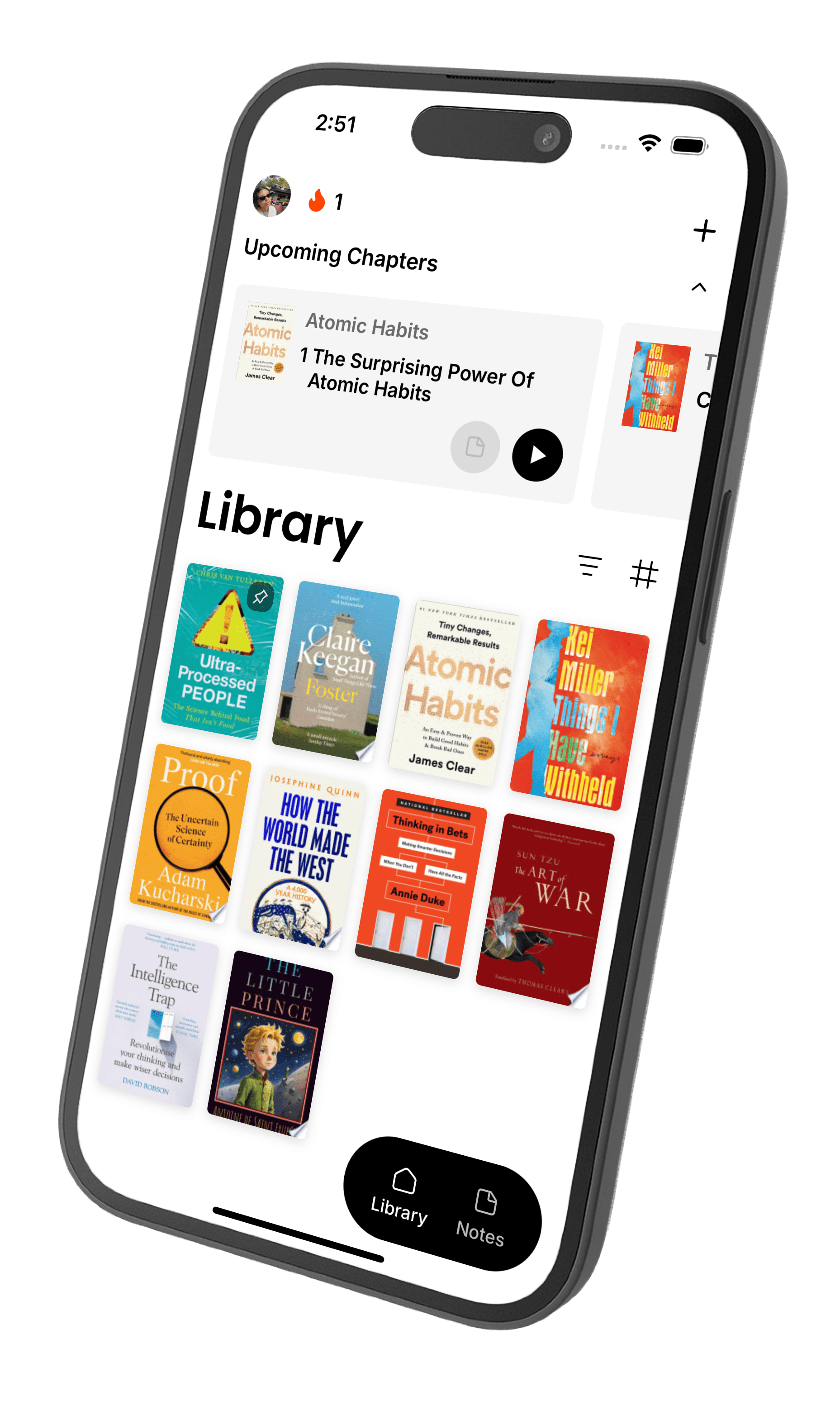 Chapters mobile app interface showing chapter discussion